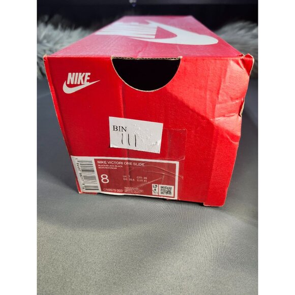 Men's Nike Victori One Comfort Slides - black/black - 8 - Picture 6 of 6